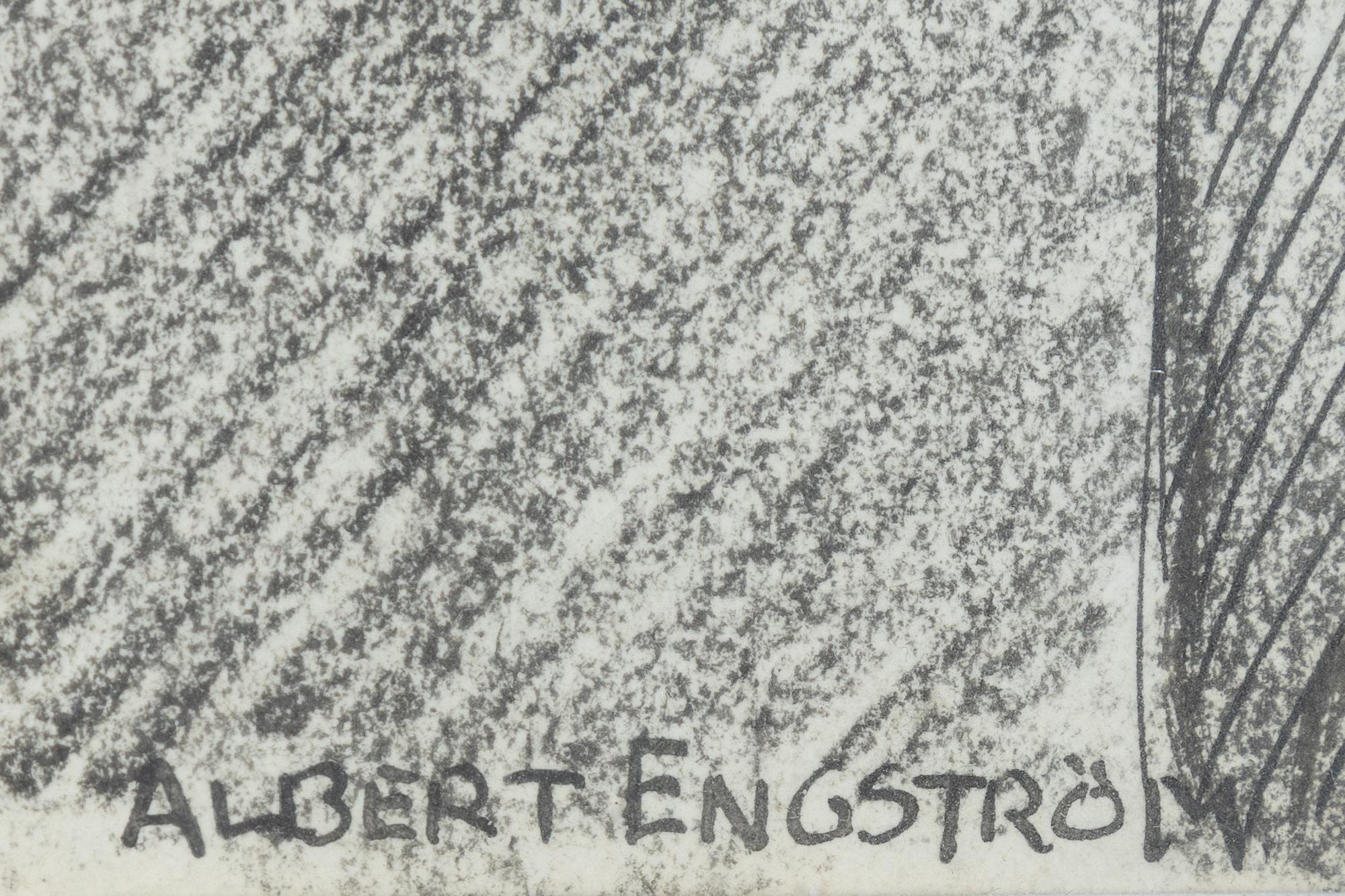 Albert Engström, tuschteckning, signerad.