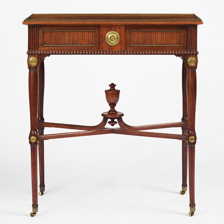 Bord, av Gottlieb Iwersson (mästare i Stockholm 1778-1813), signerat och daterat 1794, Sengustavianskt.