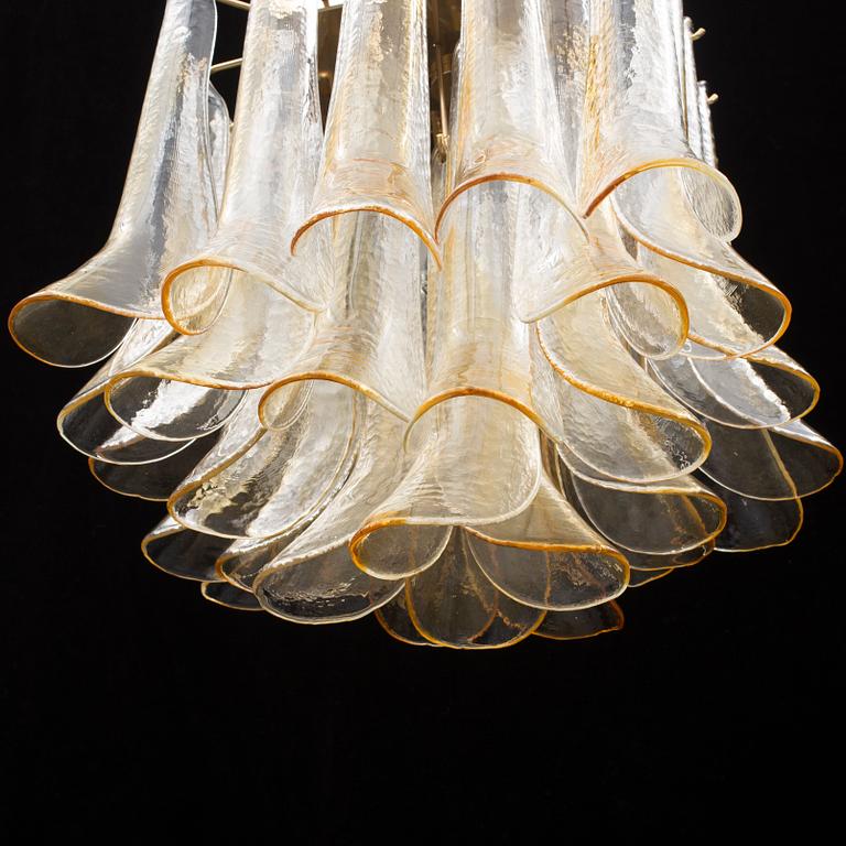 An Italian Murrina glass chandelier.