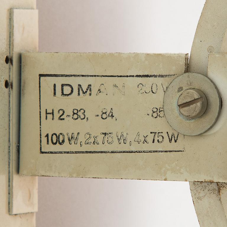 Paavo Tynell, A mid 20th century 'Tähtitaivas' (Starry sky) ceiling light, Idman, Finland.