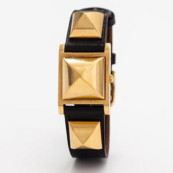 Hermes Medor, wristwatch, 23 x 23 mm.
