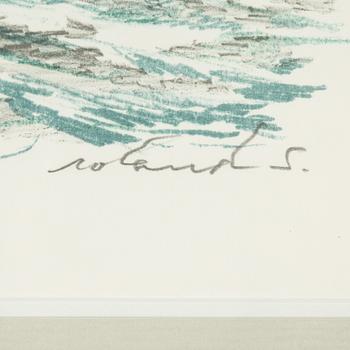 Roland Svensson, lithograph in colours, signed 4/275.