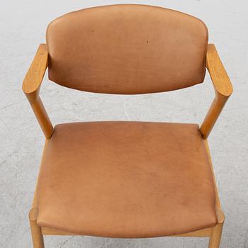 Kai Kristiansen, stolar, fyra stycken, modell 42, Schou Andersen, Danmark, 1950-tal.
