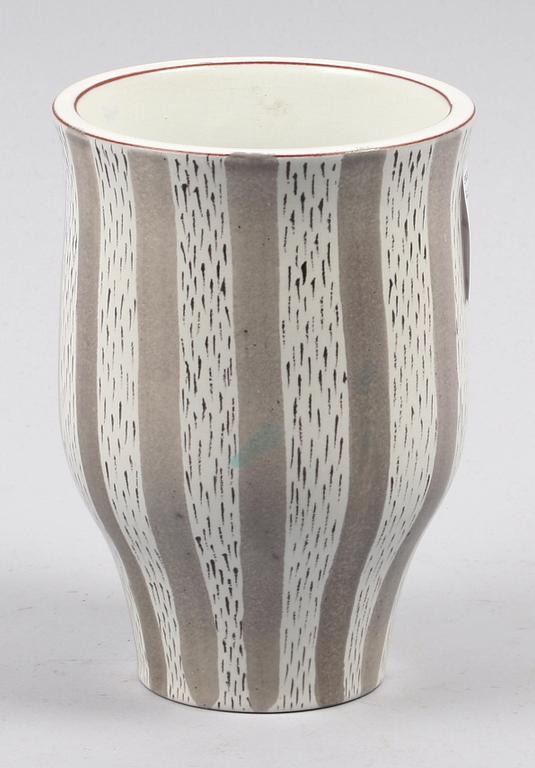 VAS, lergods, Stig Lindberg, Gustavsberg, 1950-tal.