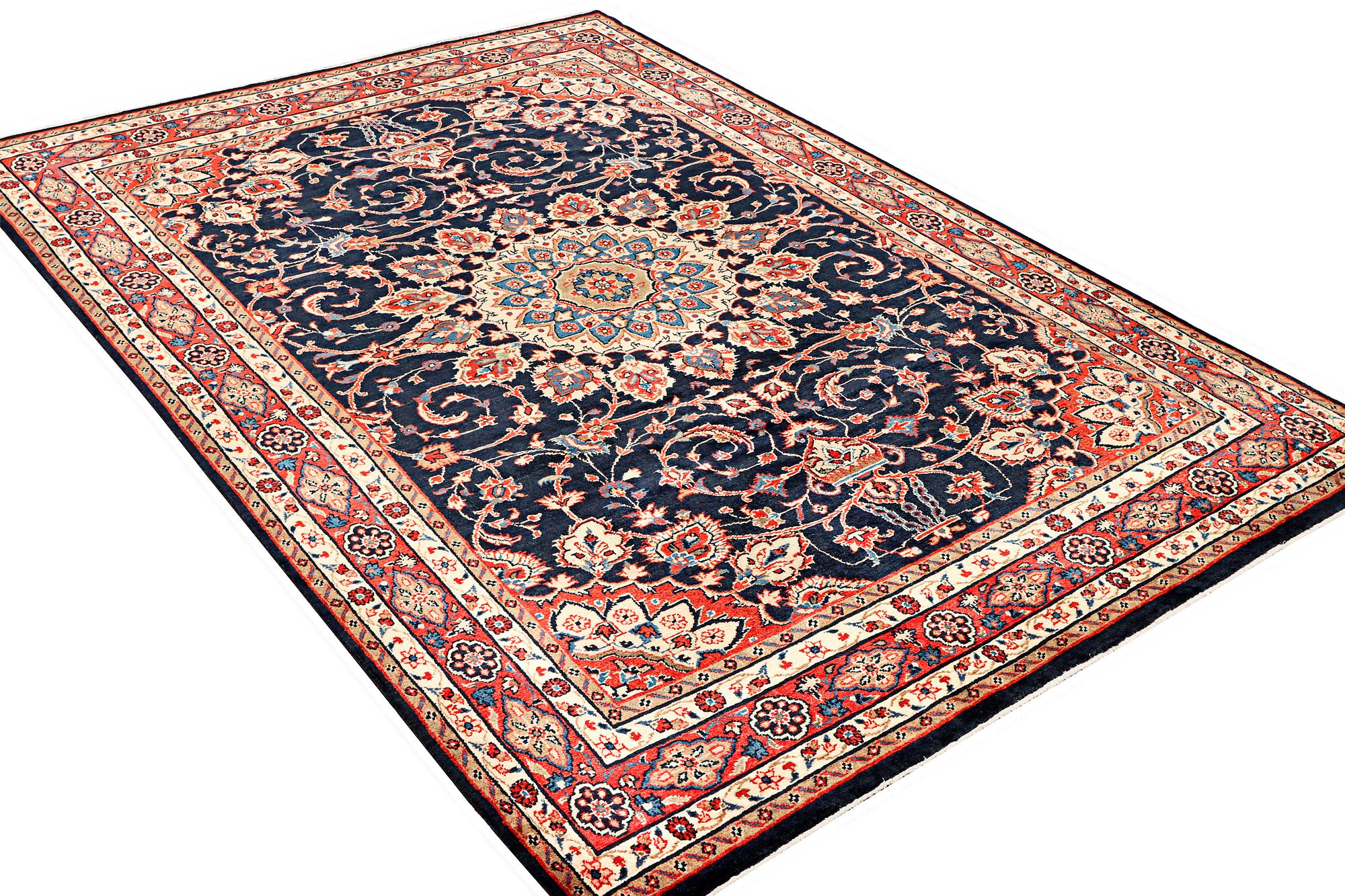 A Hamadan carpet, c. 312 x 216 cm.