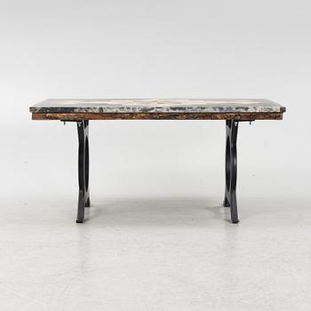A side table with top made of pietra dura, 20th century.