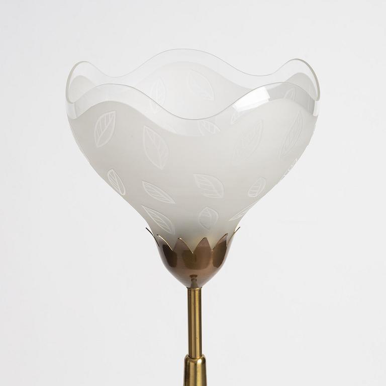 golvlampa, "RD 1176", Orrefors, 1950-tal.