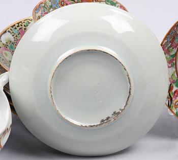 PARTI KOPPAR SAMT FAT, 8 st, Kina, 1800-tal.
