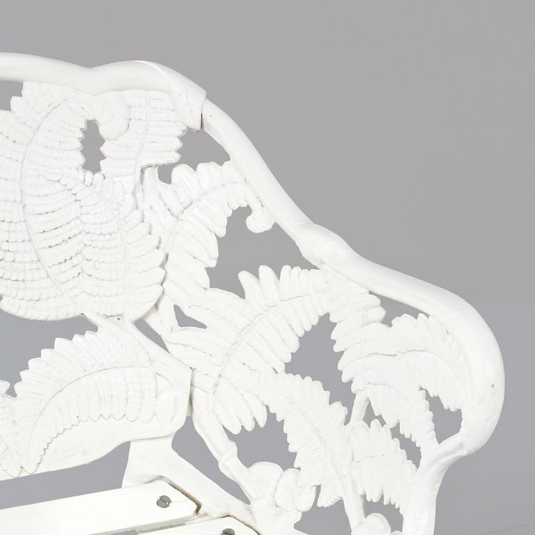 TRÄDGÅRDSMÖBEL, 3 delar, Melins metallgjuteri Anderstorp, 1900-talets andra hälft.