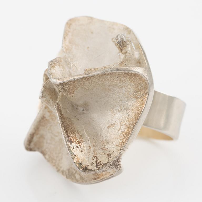 Björn Weckström, ring, silver, "Jaaras dream". Lapponia 1969.