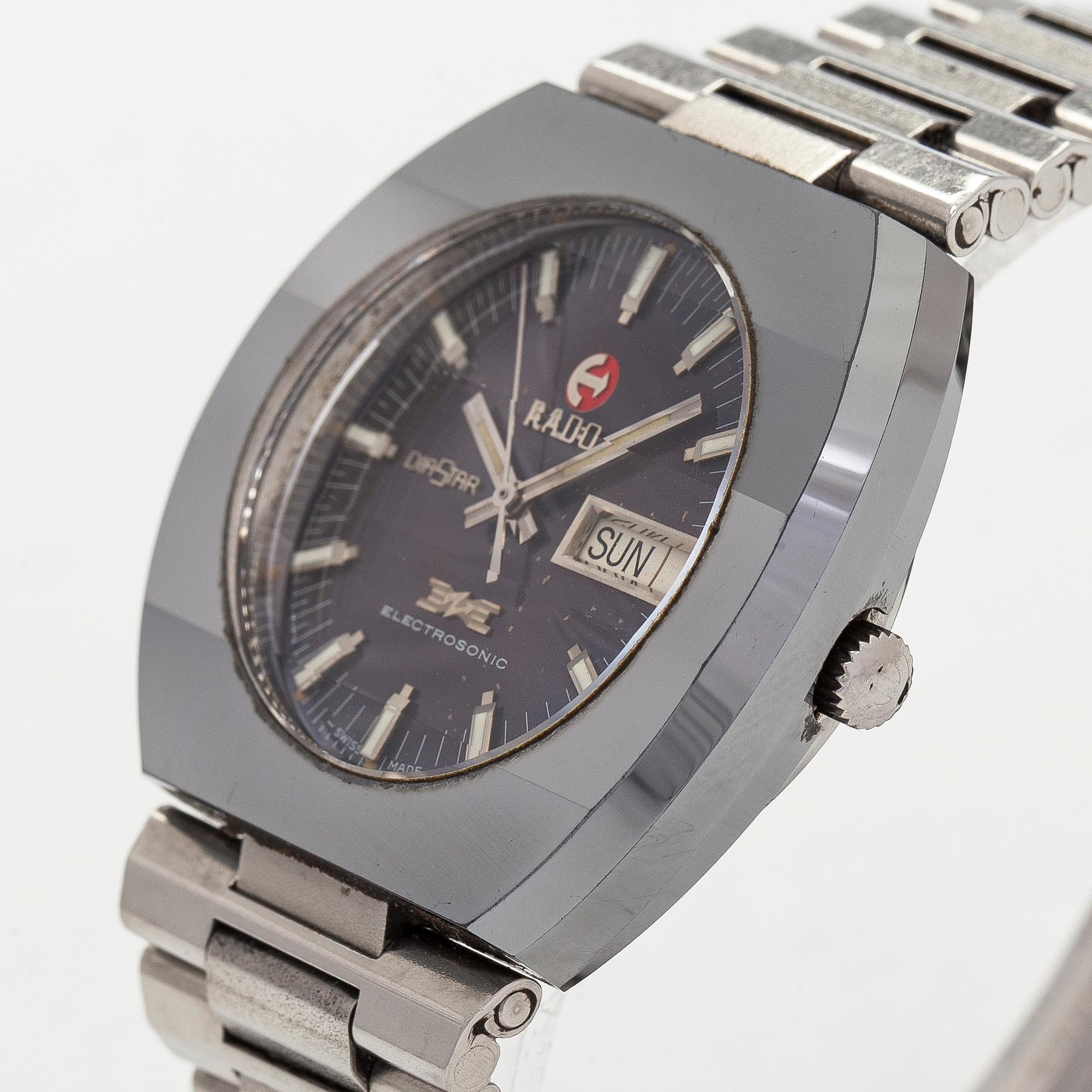 Rado, Diastar, Electrosonic, wristwatch, 38 mm.