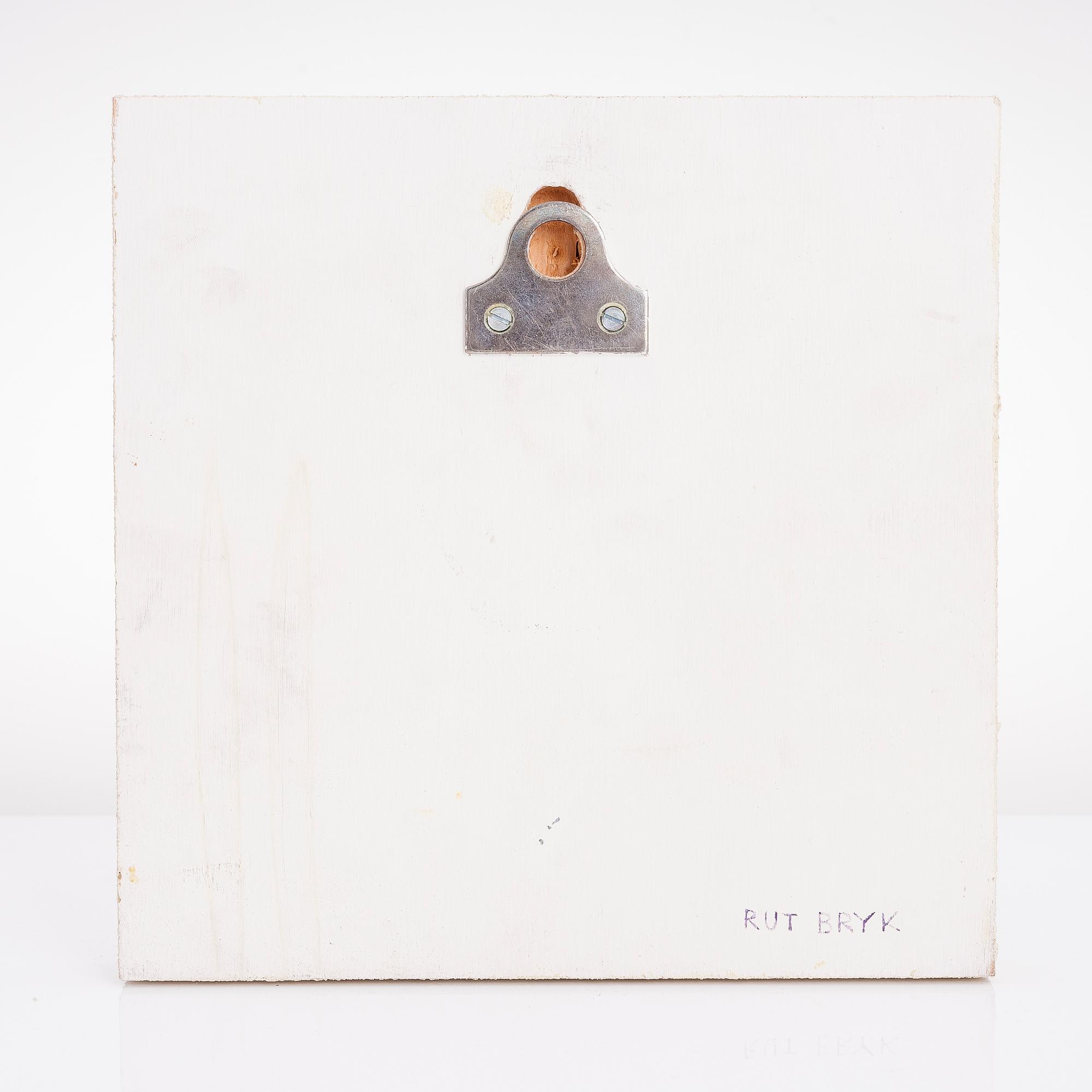 RUT BRYK, reliefi, "Ikkuna", signeerattu Rut Bryk. 1980-luku.
