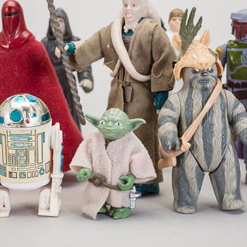 STAR WARS, 45 stycken figurer, Kenner, 1970/80-tal.