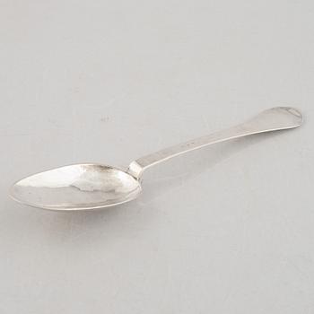 A Swedish Silver Rat-Tail Spoon, mark of Ferdinand Sehl d ä, Stockholm 1717.
