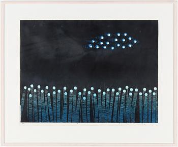 Fumiaki Fukita · FUMIAKI FUKITA, färglitografi. Signerad, numrerad 14/50 och daterad 1965.