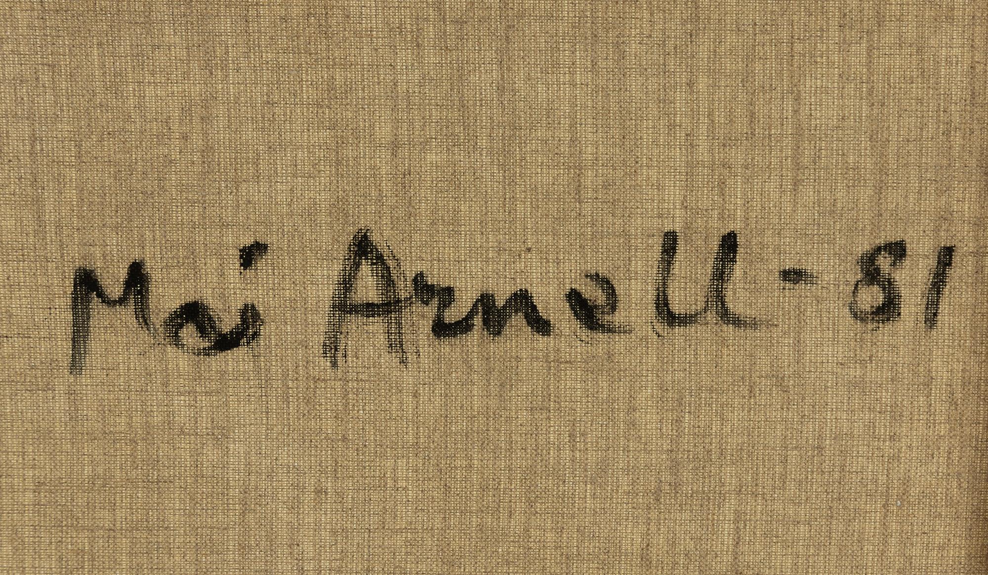 Maj Arnell, Roses in a vase.
