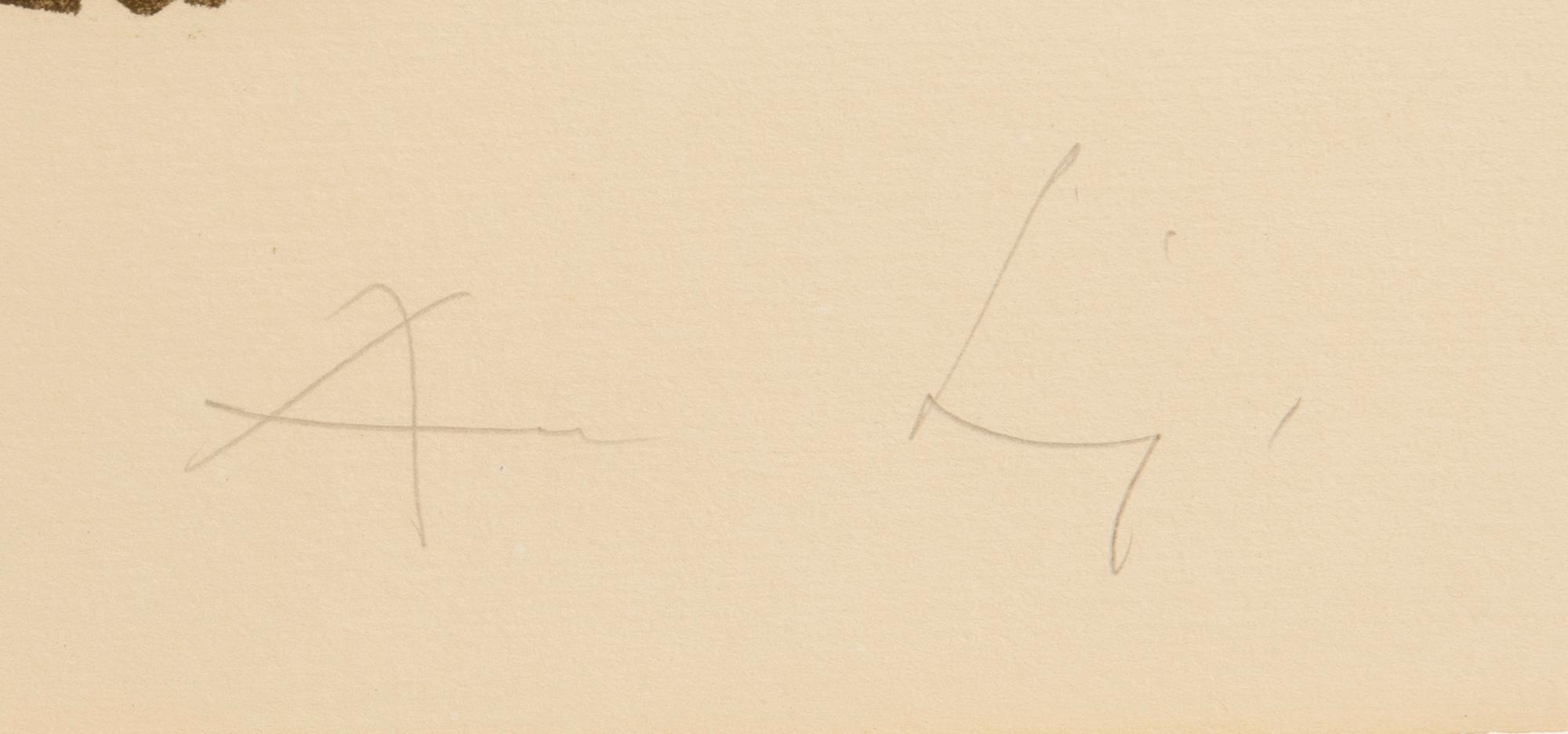 August Puig, lithograph signed and numbered 36/110.