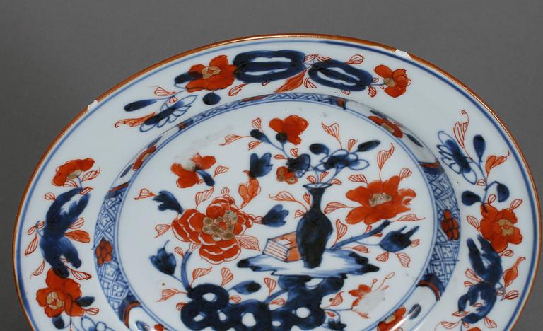 SKÅLFAT SAMT FAT, porslin, Kina, 1700-tal.