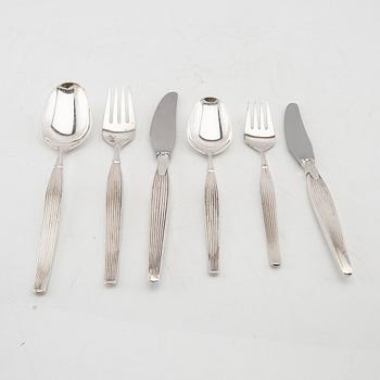 Henning Seidelin bestick 49 dlr "Savoy" nysilver Frigast Danmark 1900-talets mitt.