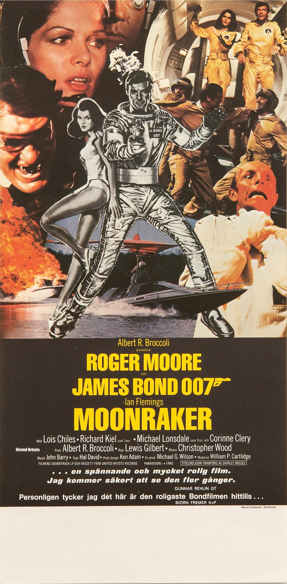 Filmaffischer, 3 st, James Bond.