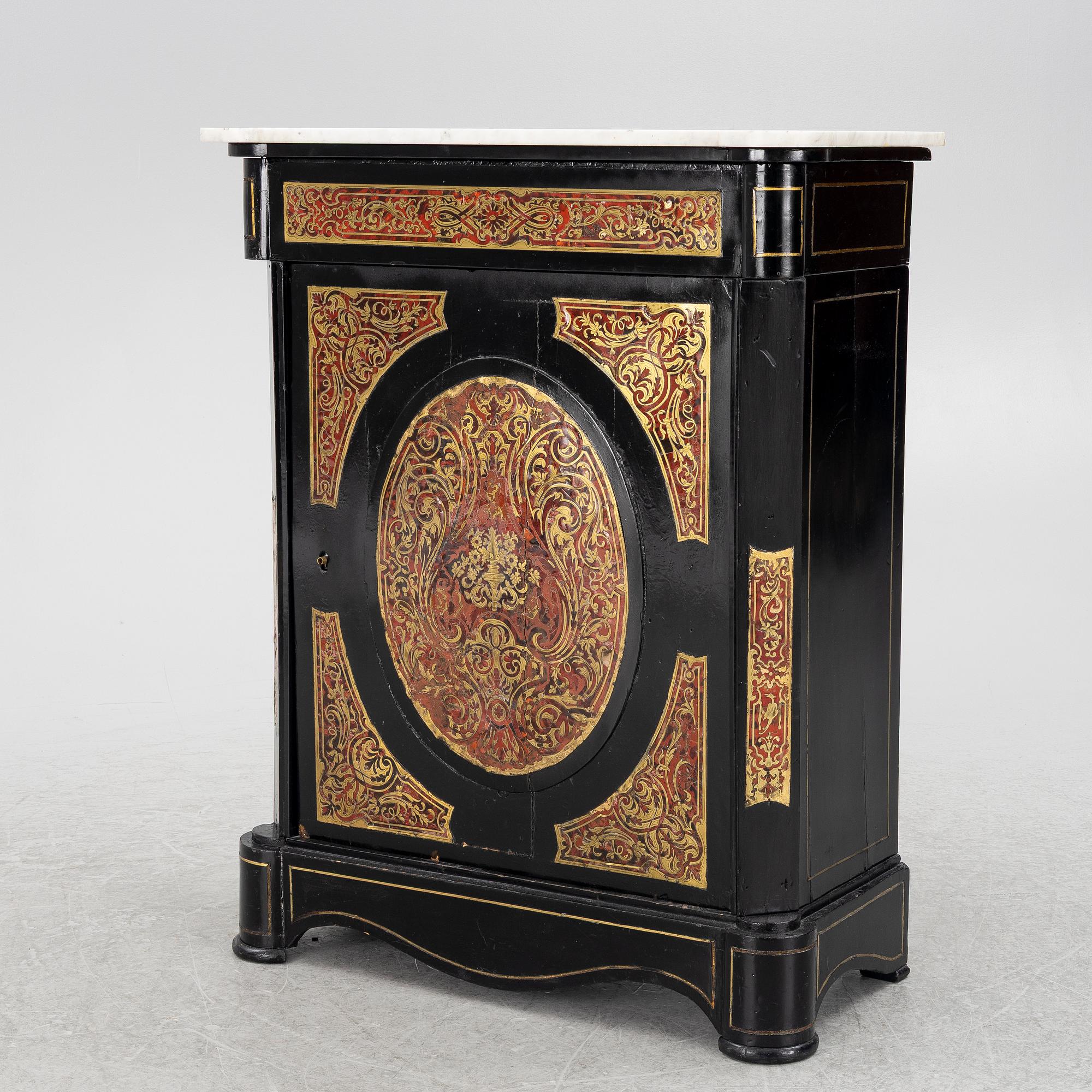 A Boulle style cabinet, circa 1900.