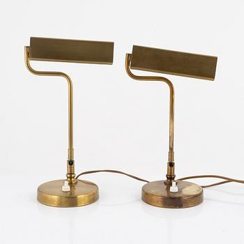 Einar Bäckström, skrivbordslampor, ett par, modell 7200.