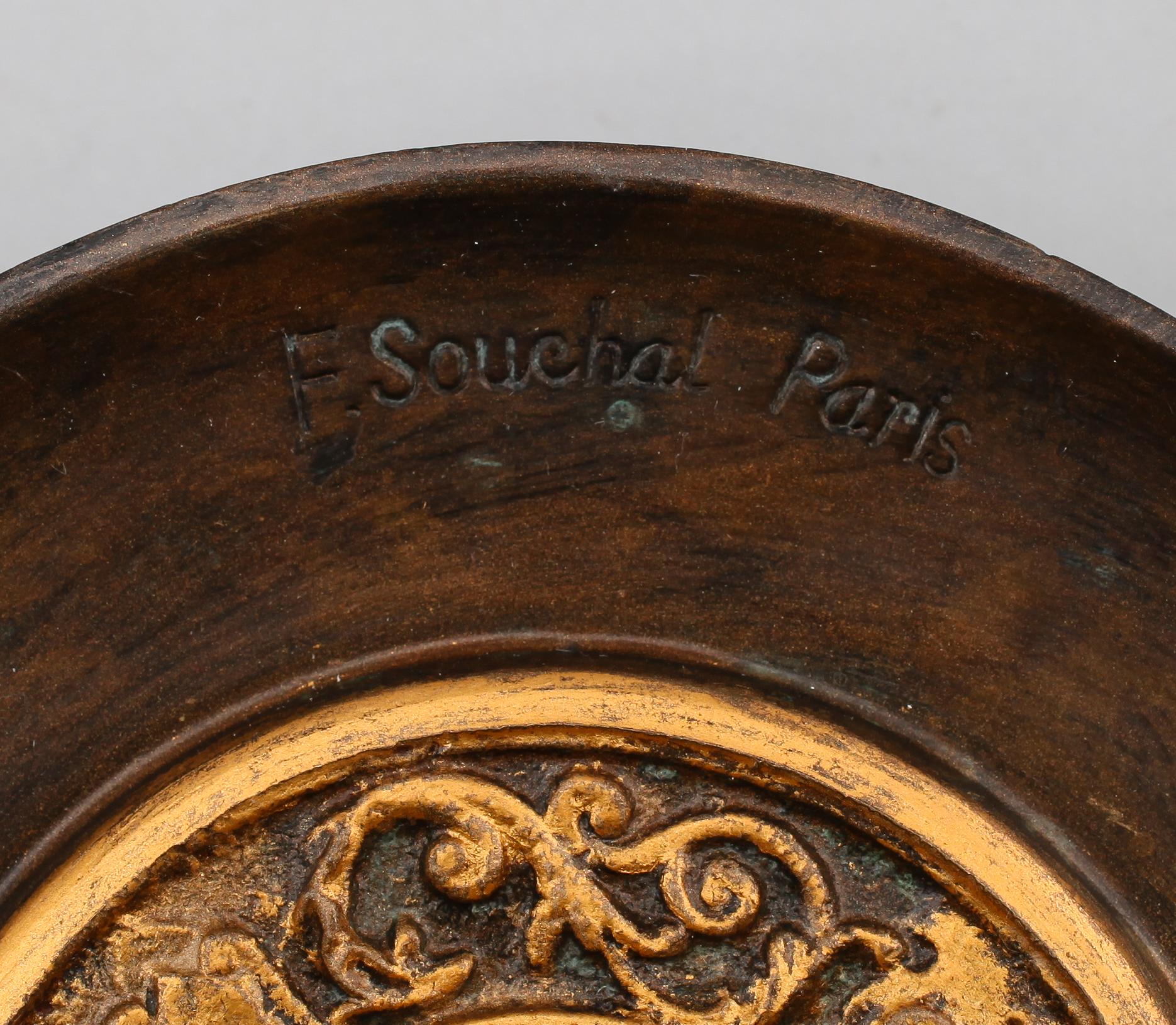 KANDELABRAR, 1 par, brons, Frankrike, 1900-tal.