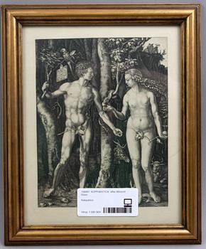 KOPPARSTICK, efter Albrecht Dürer.