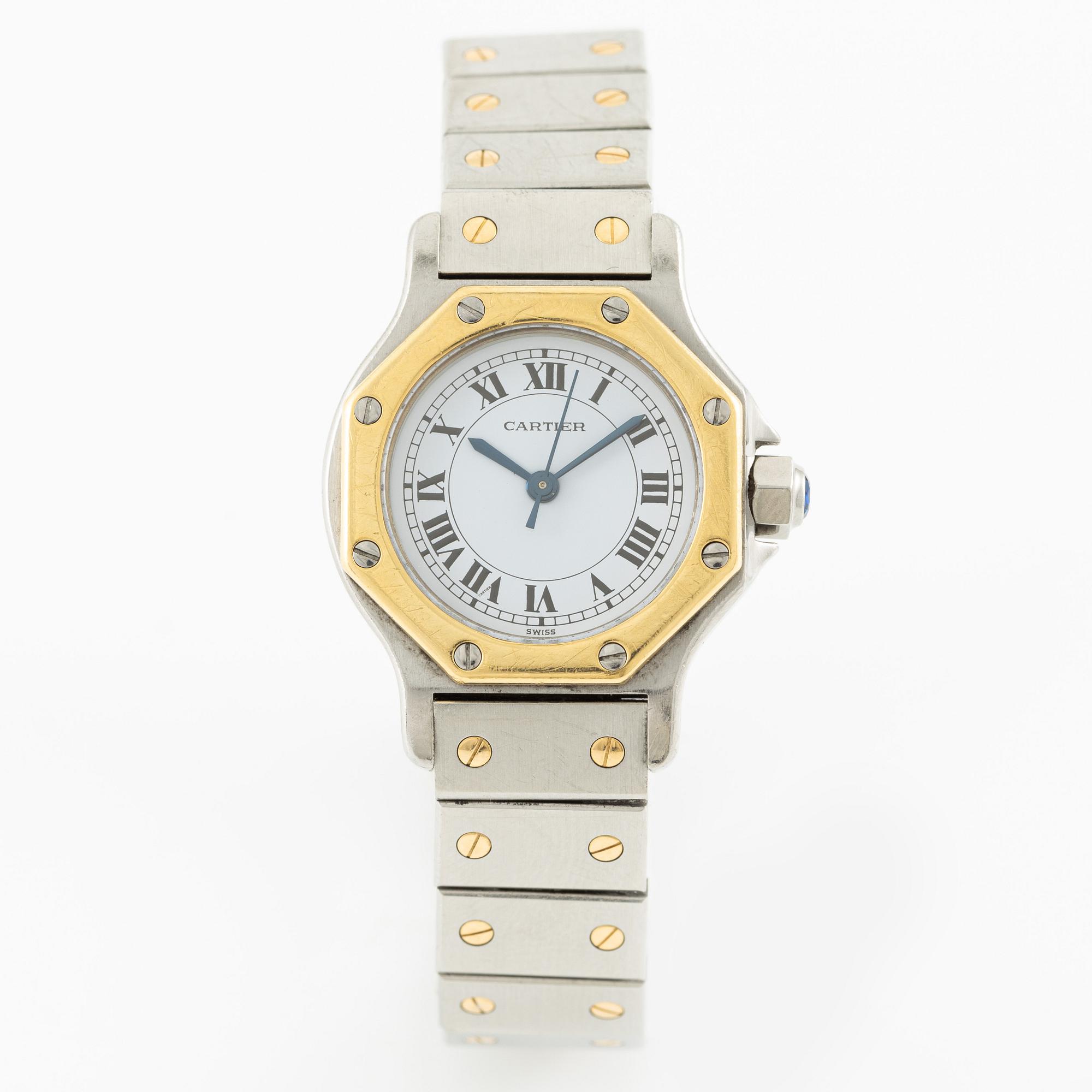 Cartier, Santos Ronde, wristwatch, 24 mm.