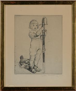 Carl Larsson, "Pojke med svärd".