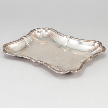 Bernt Erlandsson, skålfat/karott, sk kuddkarott, silver, Kristianstad 1907.