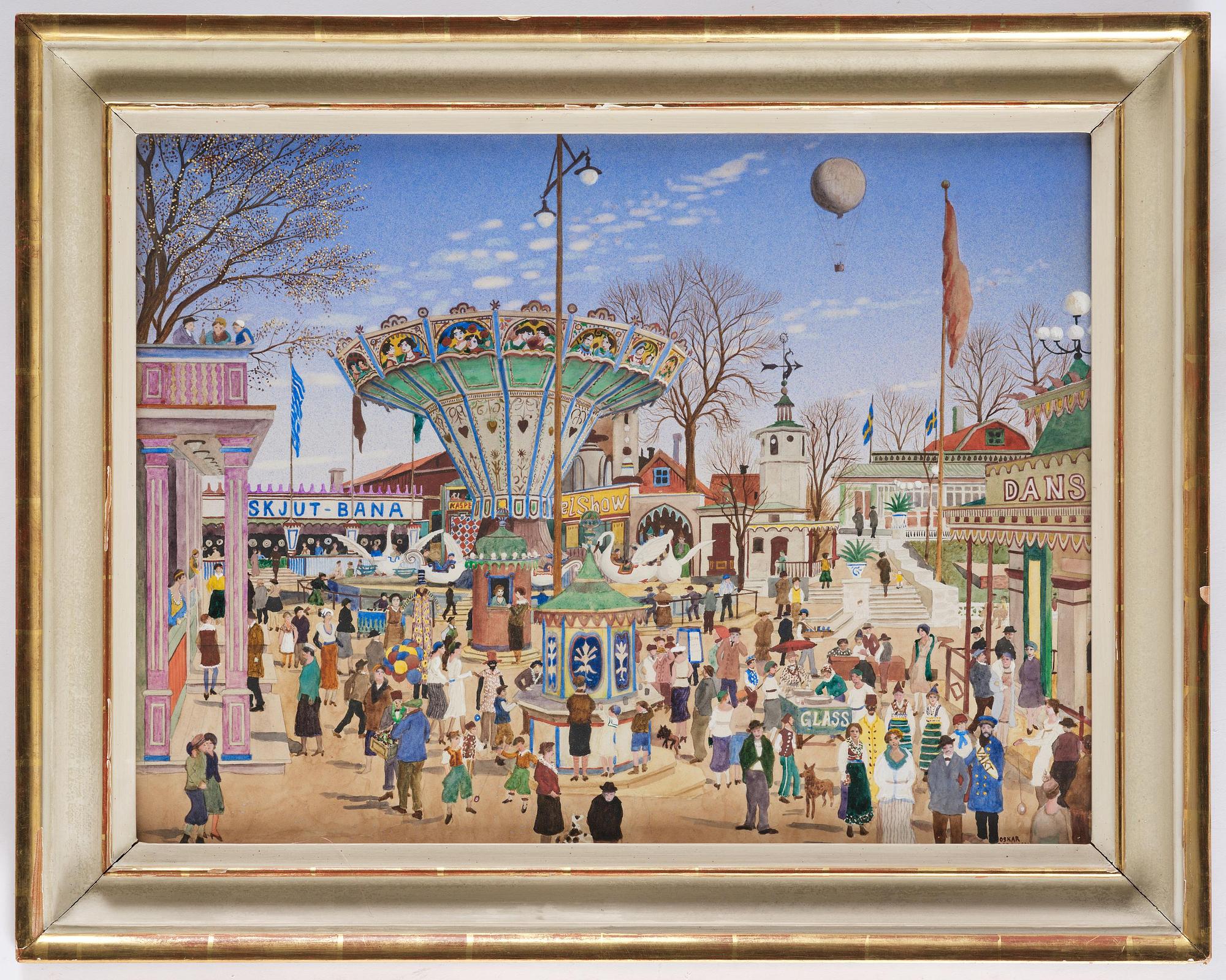 Oskar Bergman, Summer day at Gröna Lund.