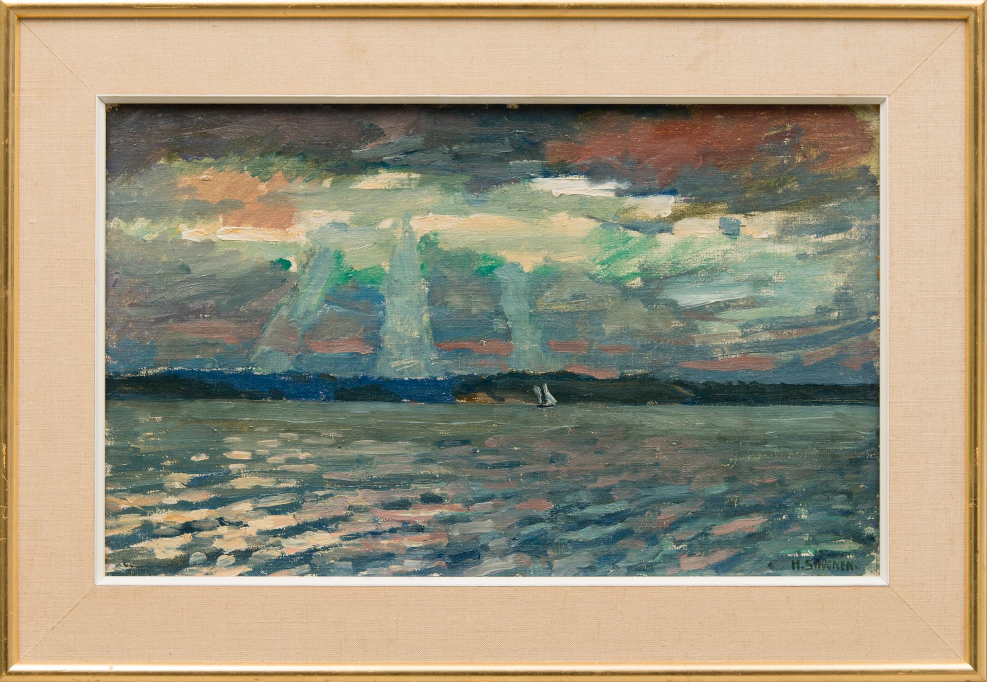 HANNES SIIVONEN, öljy kankaalle, pingotettu levylle, signeerattu.