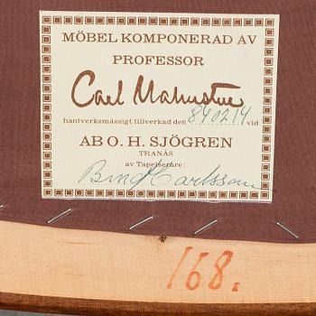 CARL MALMSTEN, fåtöljer, ett par, "Vår Fru", AB OH Sjögren, Tranås.