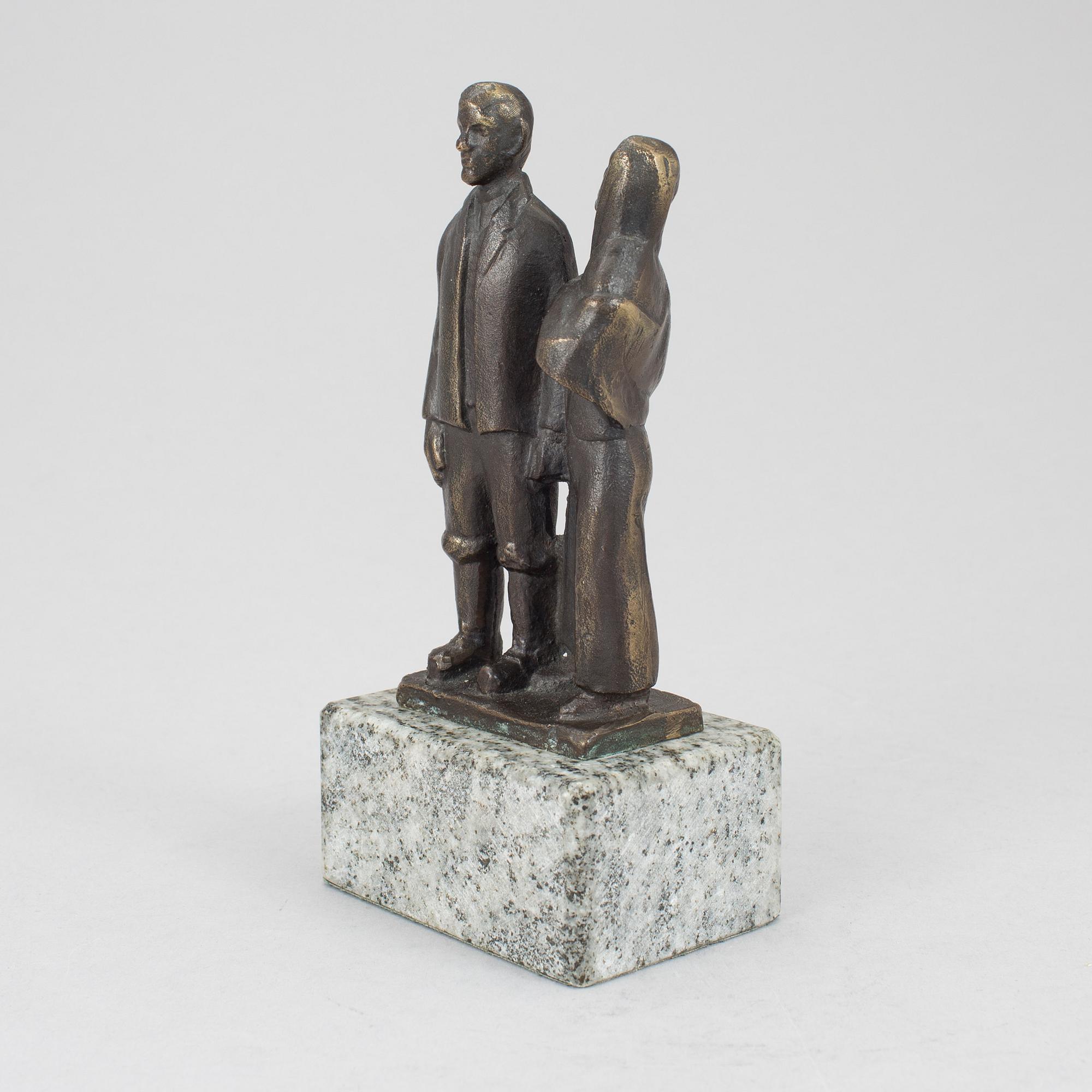 AXEL OLSSON, skulptur, brons, signerad.