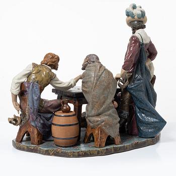 Juan Huerta, figurine, "Playing Cards", Lladró, Spain.