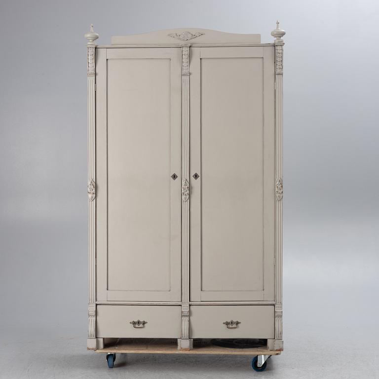 Wardrobe, late 19th century.