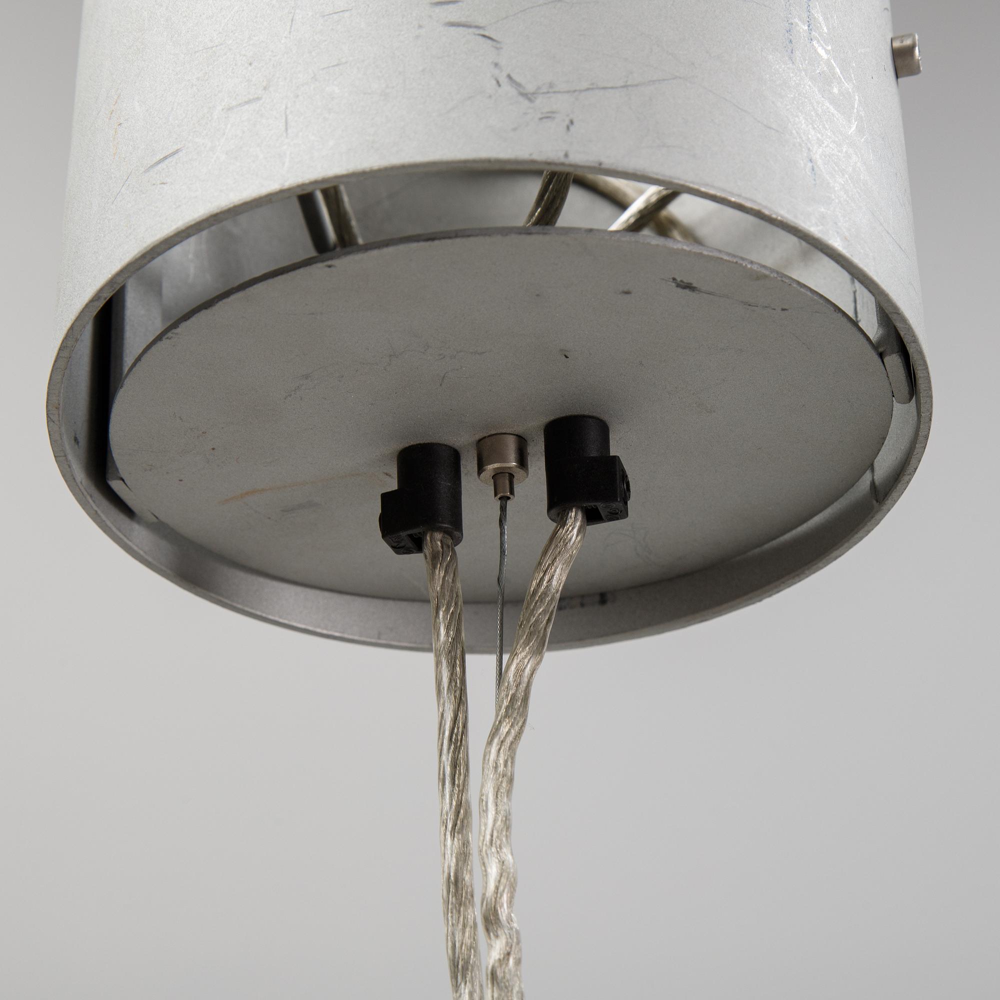 A 'Fil de Fer Ovale' ceiling light by Enzo Cattelini.