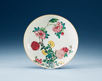 1673. A famille rose dish, Qing dynasty, Yongzheng (1723-35).
