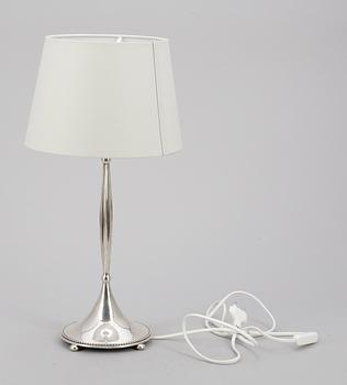 BORDSLAMPA, silver, K Anderson, Stockholm 1927.