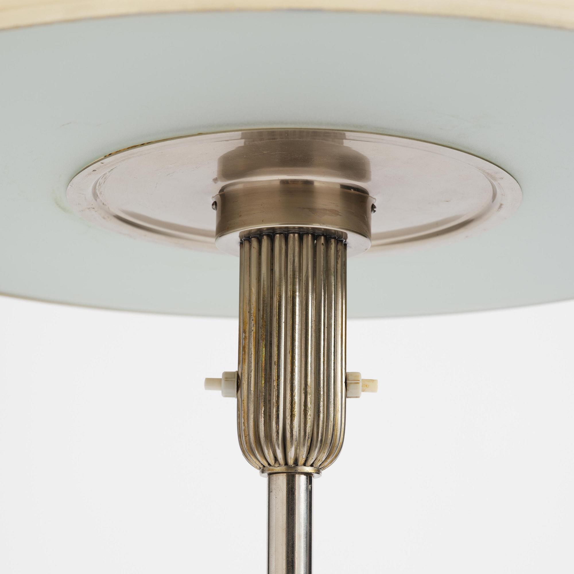 Harald Notini, a floor lamp, Arvid Böhlmarks Lampfabrik, Stockholm, 1930s.