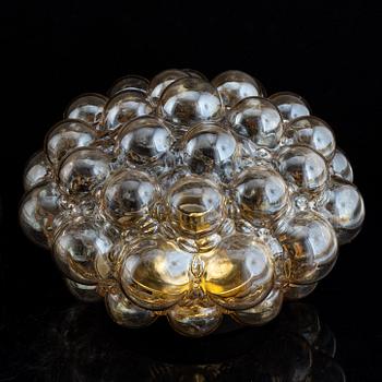 A glass ceiling light, Glashütte Limburg, Germany.