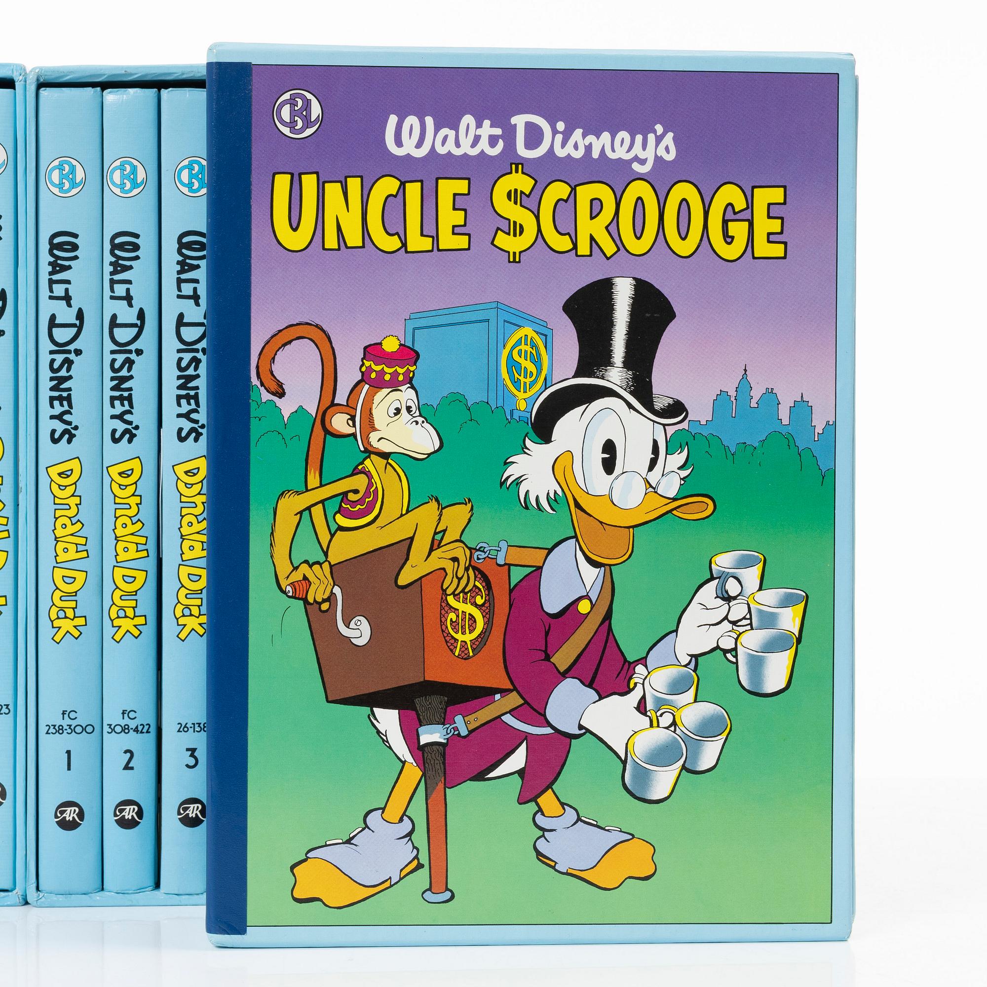 Carl Barks library, 30 volymer, Walt Disney, Another Rainbow Publishing, USA 1980-tal.