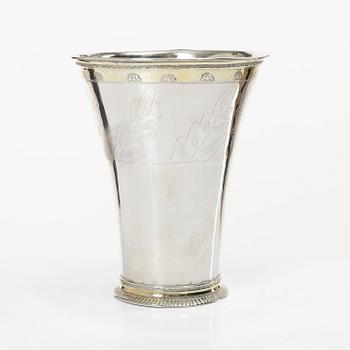 A Swedish silver beaker, mark of Carl Lindgren, Norrköping, active 1778-1789 (1790).