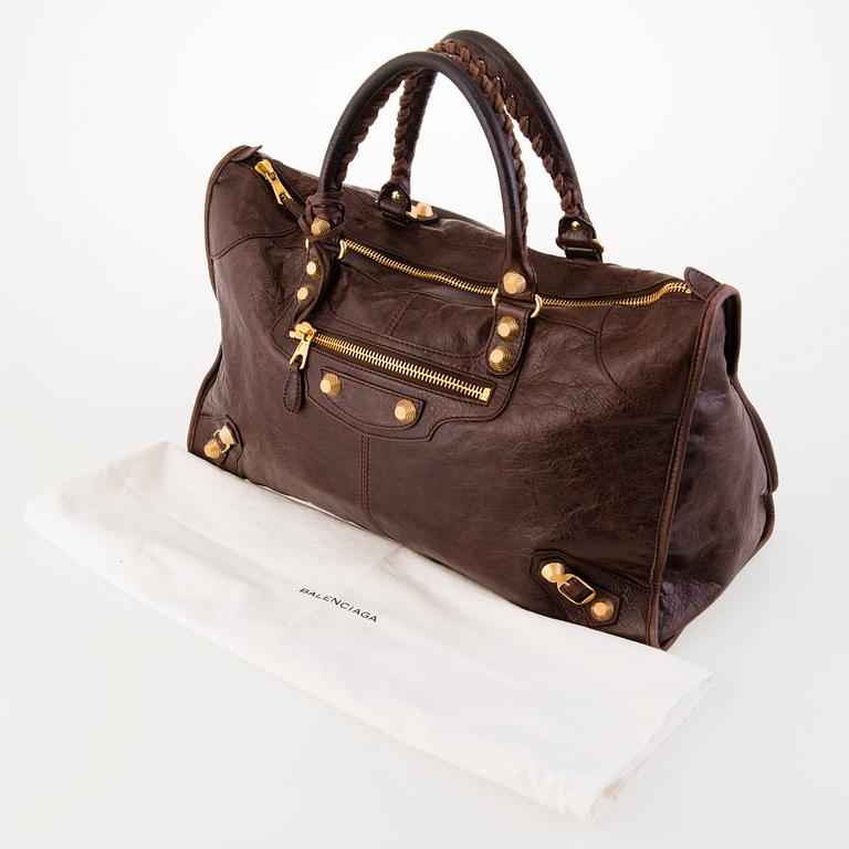BALENCIAGA Brown Work Giant Bag.