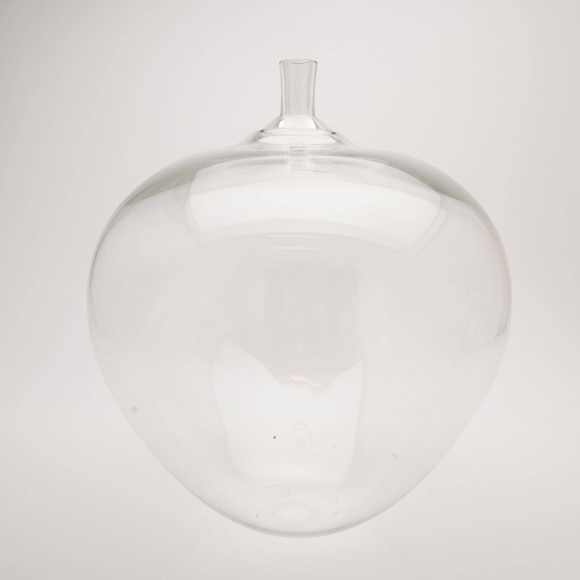 Ingeborg Lundin, Glass vase, "Äpplet", Orrefors, after 1957.
