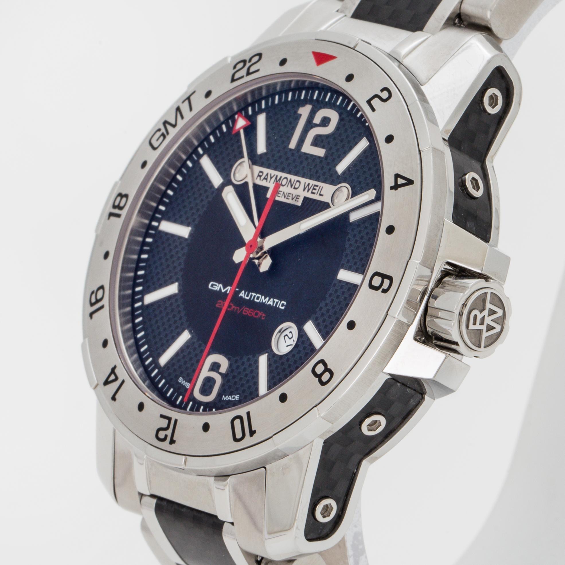 RAYMOND WEIL, Nabucco GMT (200m / 660ft), wristwatch, 44 mm.