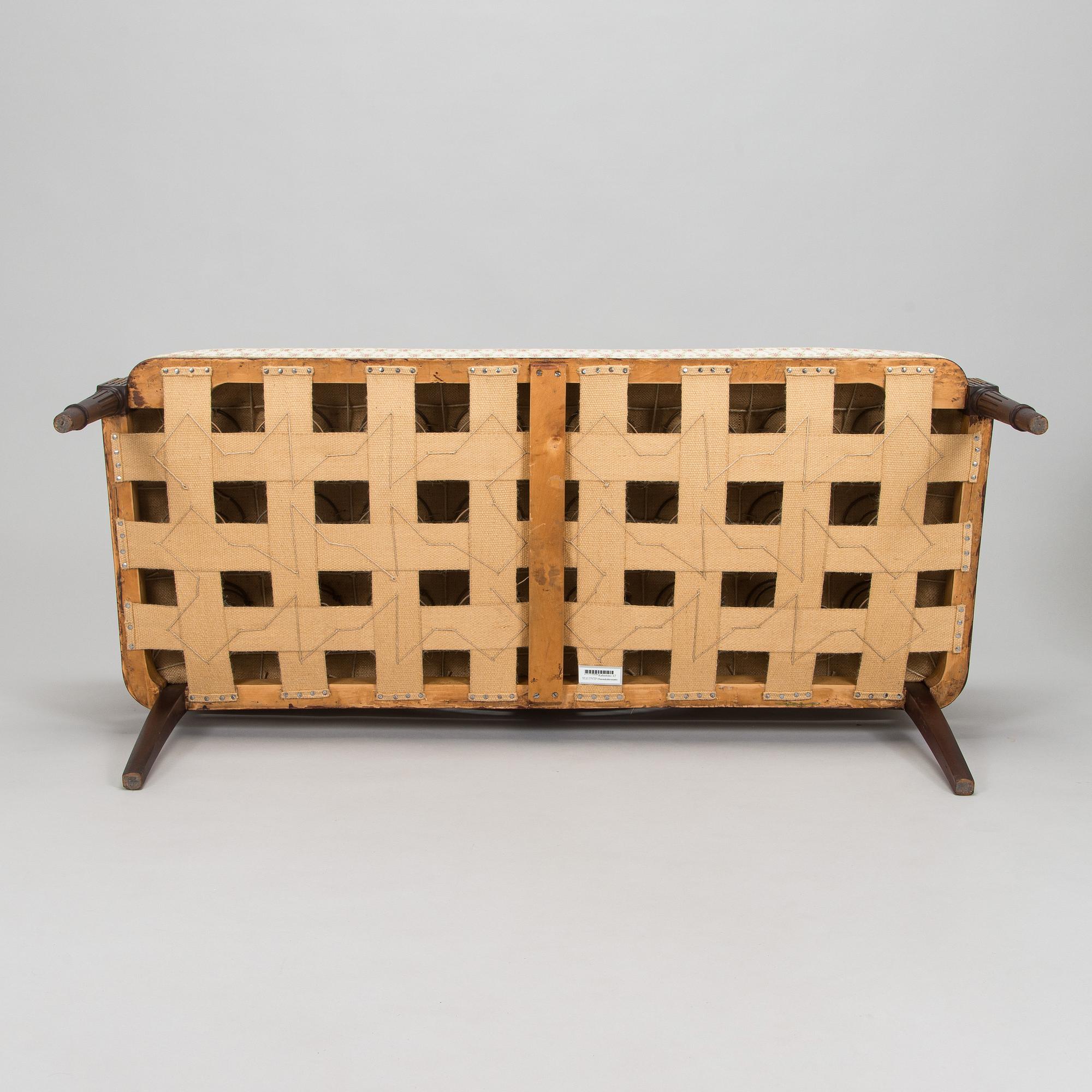 A six-piece furniture set, Nikolai Boman's, Turku, 1890s.