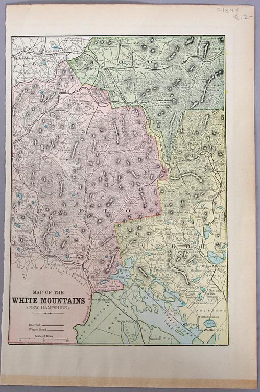 KARTOR, 9 st, 1800-talets andra hälft.