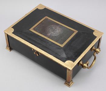 KASSASKRIN, plåt, 1800-tal.